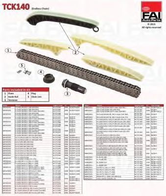FAI AUTOPARTS tck140 -  Комплект цели привода распредвала